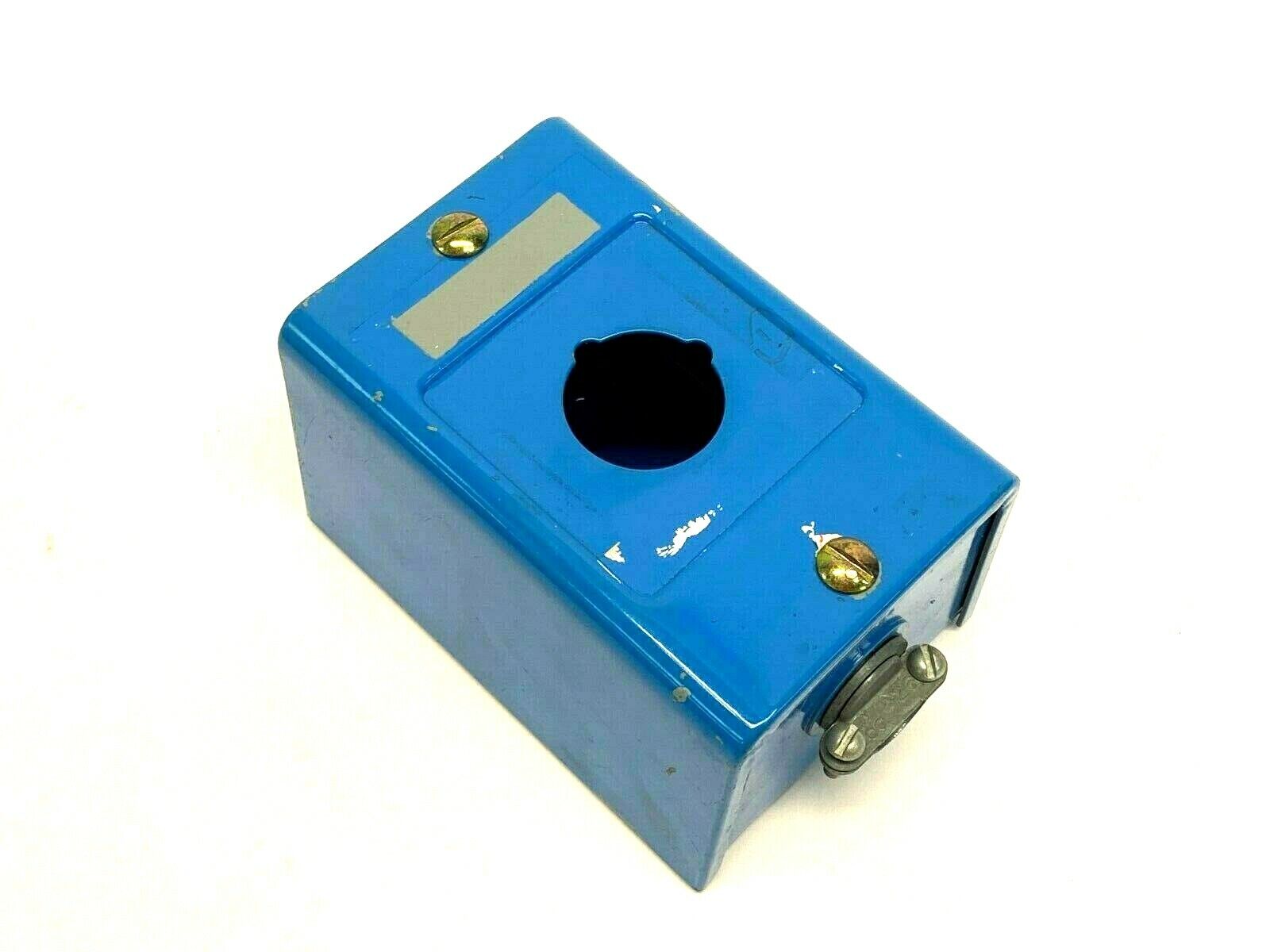 Allen Bradley 1 Pushbutton Enclosure Steel Blue 4-3/4" x 3-1/2" x 2-3/4" - Maverick Industrial Sales