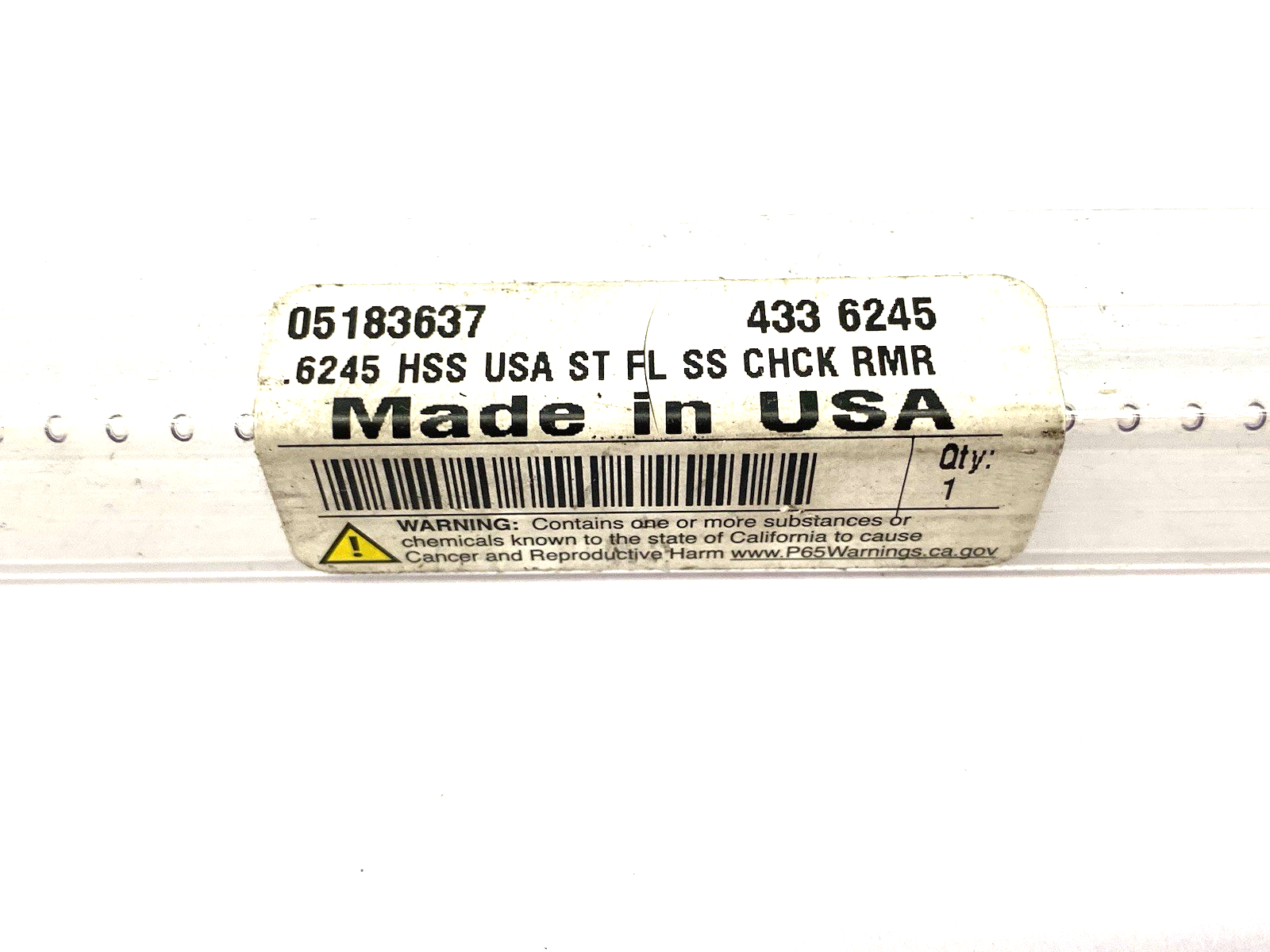 Yankee Reamer 433-0.6245 Chucking Reamer: 0.6245", 9" OAL, 2-1/4" Flute Length - Maverick Industrial Sales