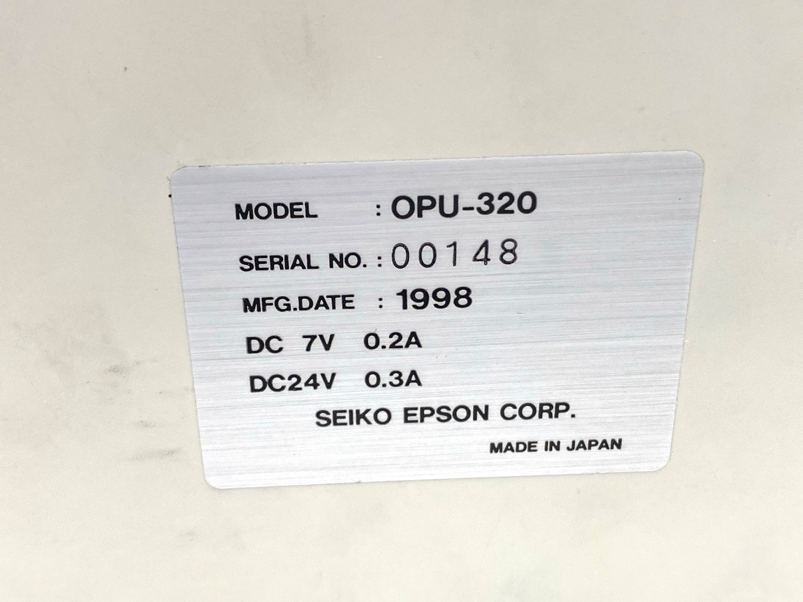 Epson OPU-320 Teach Pendant Operator Control Unit w/ Keys - Maverick Industrial Sales