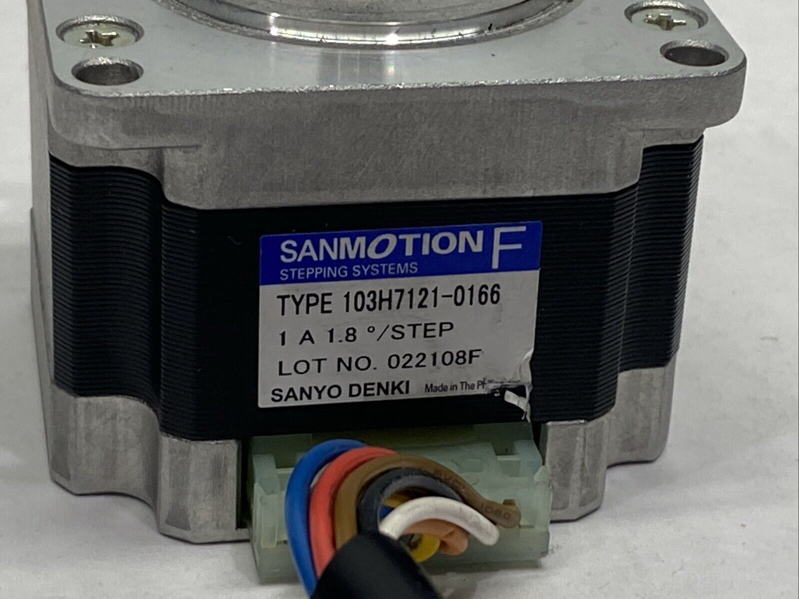 Sanyo Denki 103H7121-0166 Sanmotion F Closed Loop Servo Stepping Motor - Used - Maverick Industrial Sales