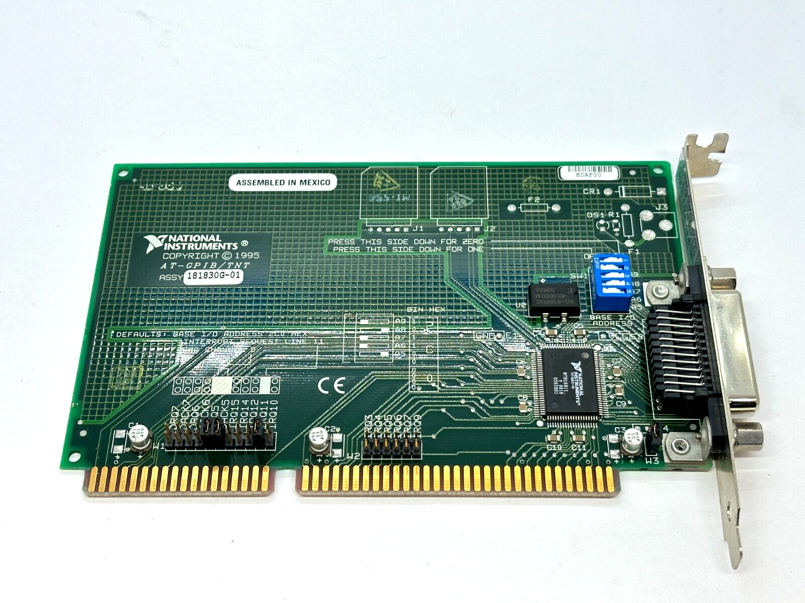 National Instruments 181830G-01 AT-GPIB/TNT Interface PCI Card IEEE-488.2 - Maverick Industrial Sales