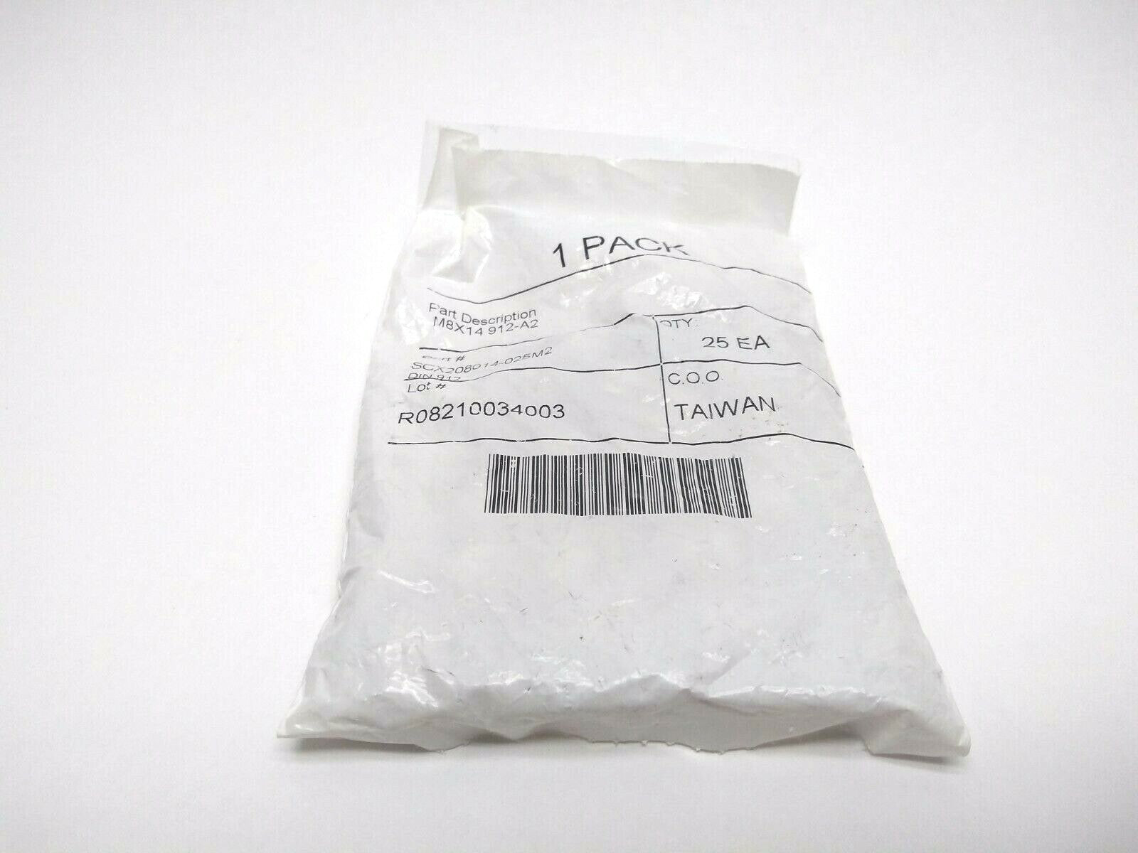 SCX208014-025M2 M8X14 912-A2 Socket Head Cap Screw PK of 25 - Maverick Industrial Sales
