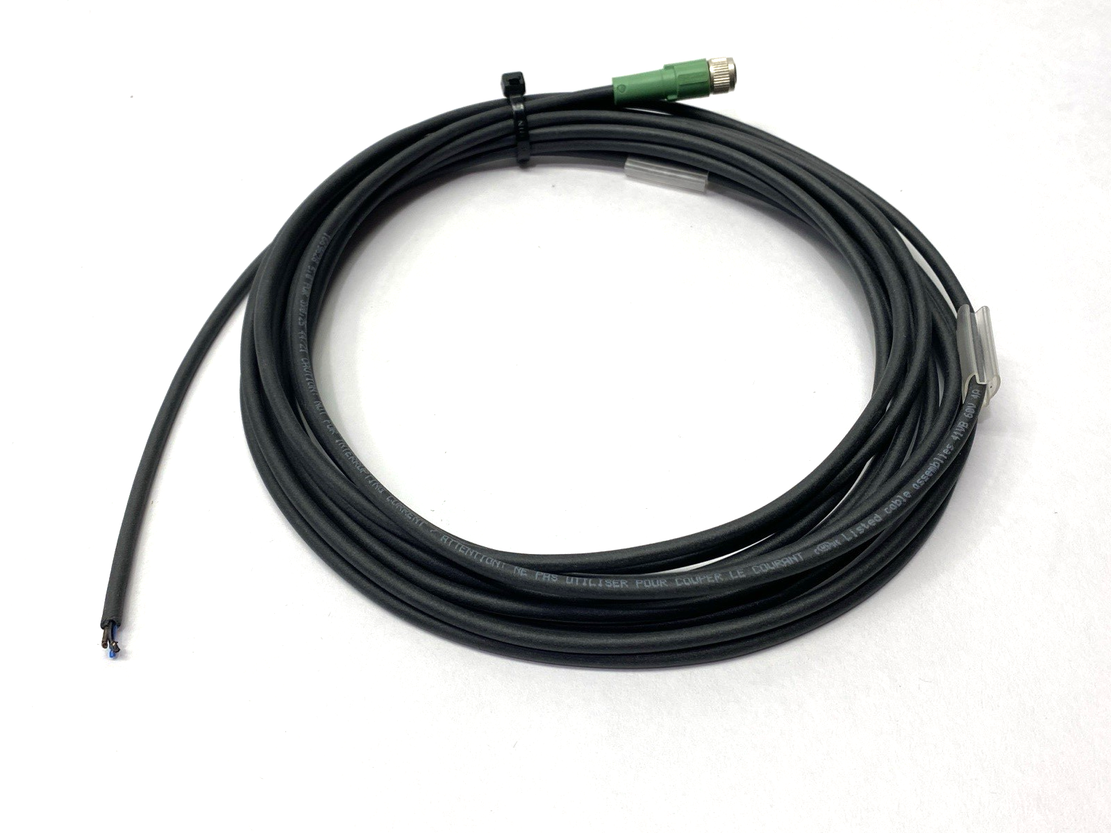 Phoenix Contact SAC-3P-5,0-PUR/M 8FS Double-Ended Cordset M8 1669628 CUT LEADS - Maverick Industrial Sales
