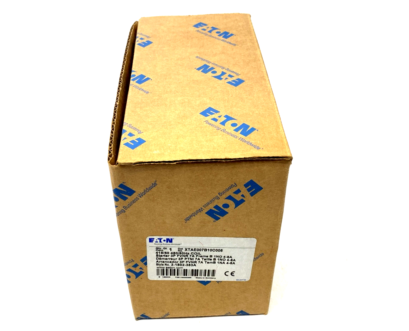 XTAE007B10C006 | Eaton Electronic Motor Starter 480V 3P FVNR 7A Frame B XT IEC - New - Maverick Industrial Sales