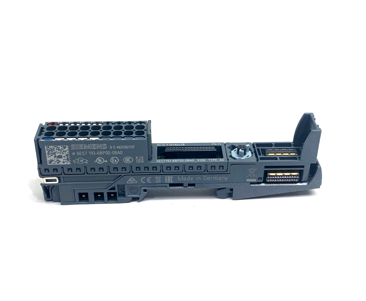 6ES7193-6BP00-0BA0 | Siemens SIMATIC ET 200SP, BaseUnit BU15-P16+A0+2B - Used - Maverick Industrial Sales