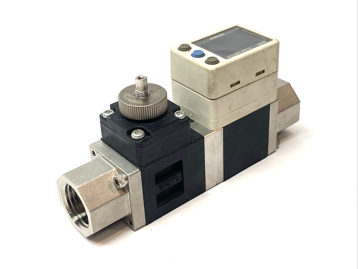 SMC PF3W720S-N04-BT-F Flow Switch IFW/PFW 0.52-4.23gal/min MISSING KNOB - Maverick Industrial Sales