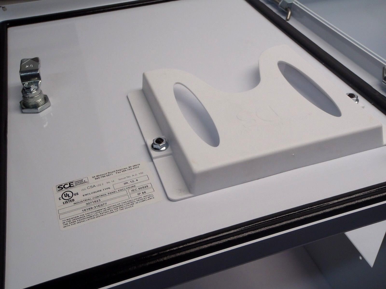 SCE Saginaw Control 16189-31E077 White Enclosure 20”X16”X12” Inch 3071823 - Maverick Industrial Sales
