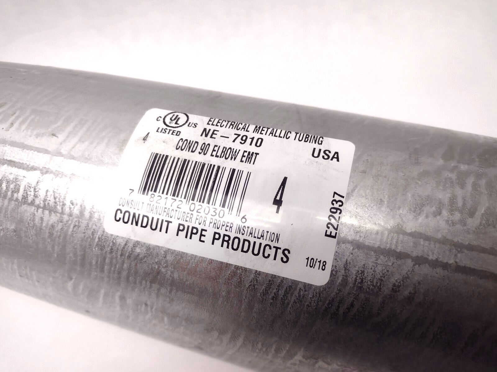 Phoenix EMT90400 4 EMT 90 Degree 4" Conduit ELBOW 782172020306 - Maverick Industrial Sales