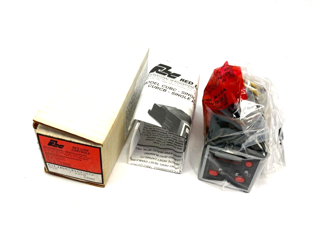 Red Lion CUBCB030 Single Preset Counter w/ Batch Indication 10-28VDC - Maverick Industrial Sales