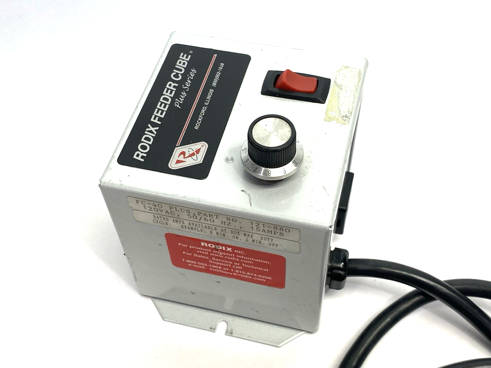 Rodix 121-880 Feeder Cube Controller Unit FC-40 Plus 120VAC 15A - Maverick Industrial Sales