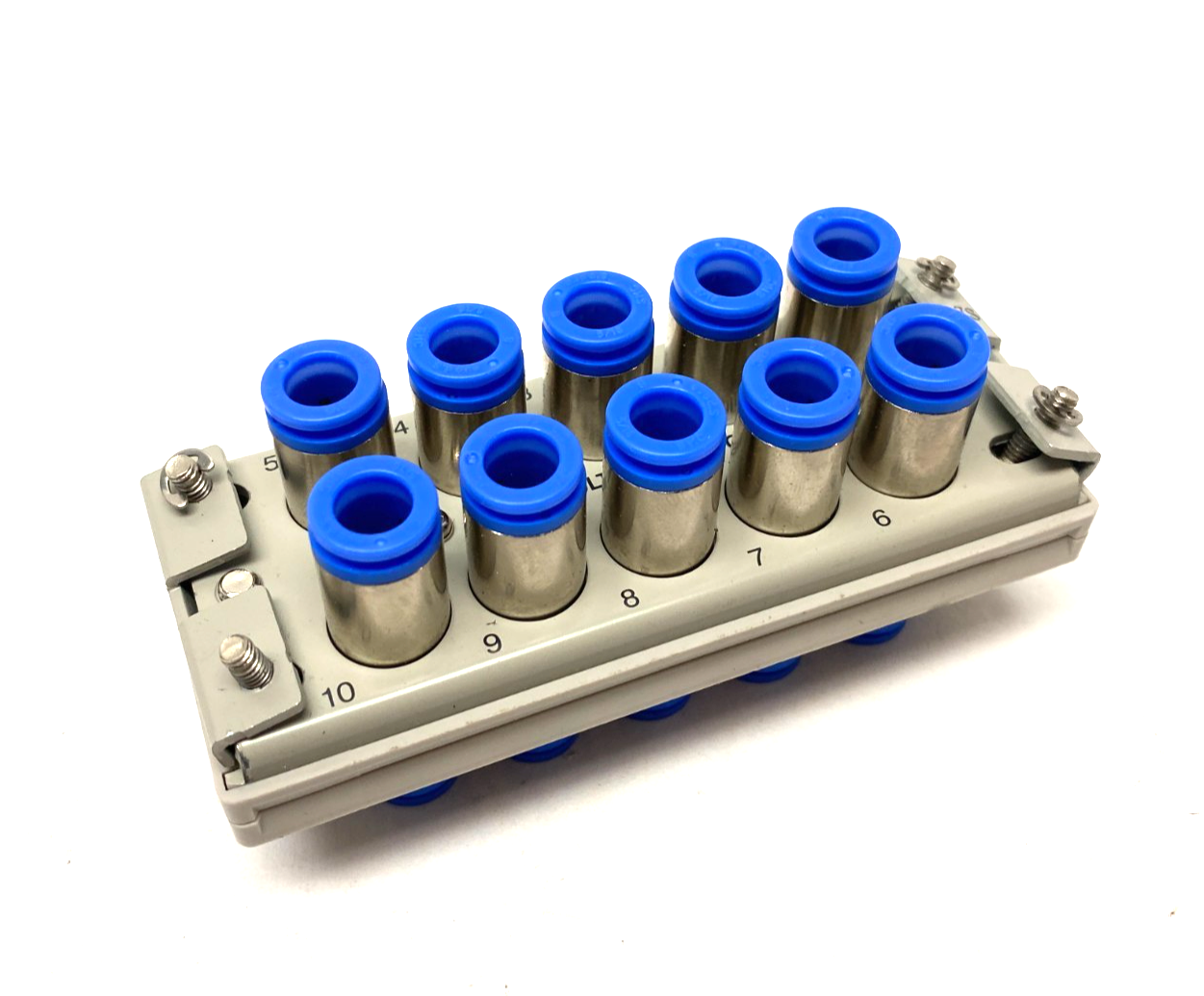 SMC KDM10-08 Multiconnector Pneumatic Manifold 10-Port 8mm - Maverick Industrial Sales