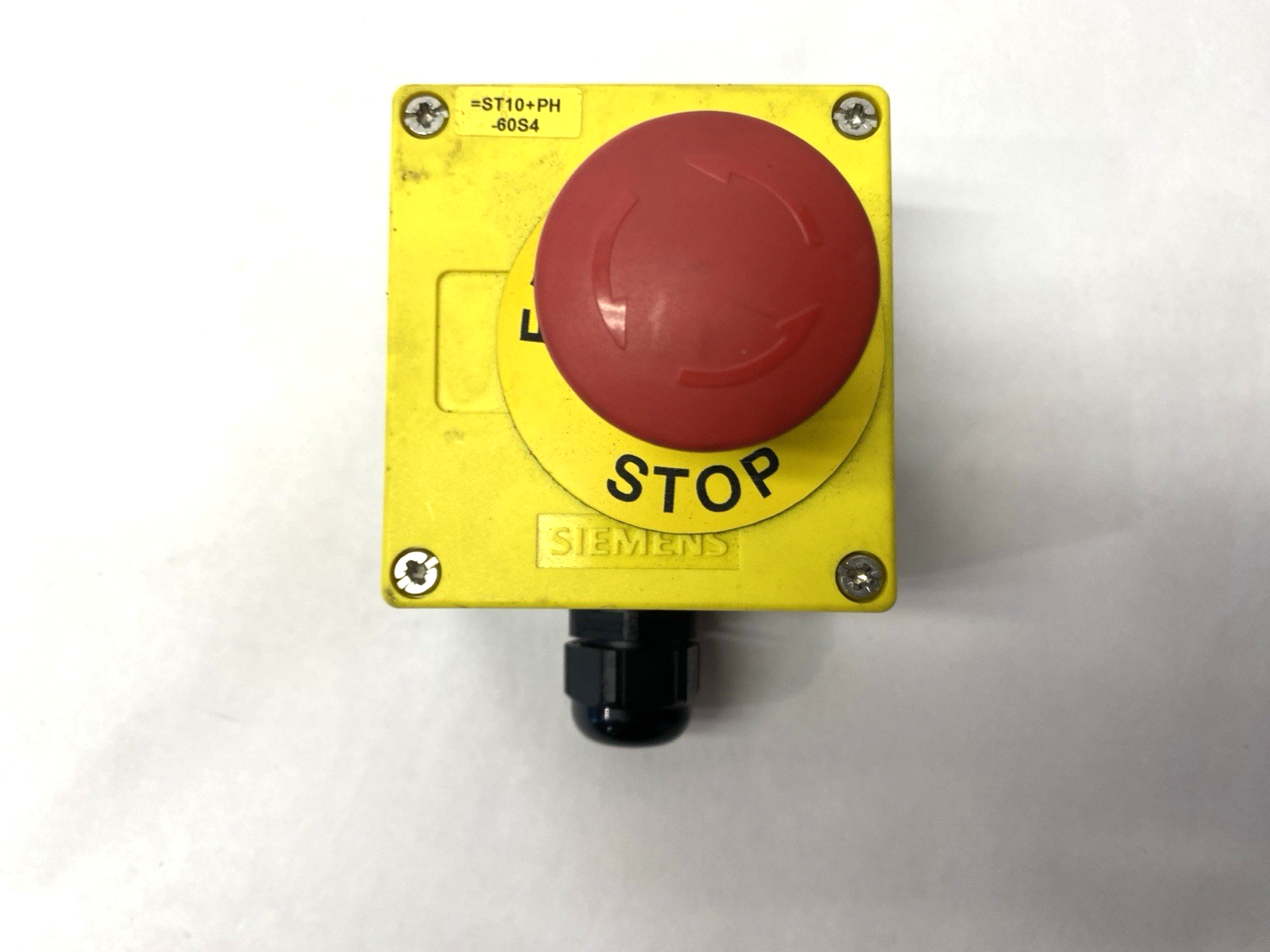 3SU1801-0NZ00 K0Y | Siemens SIRIUS ACT Plastic Emergency Stop Assembly - Used - Maverick Industrial Sales