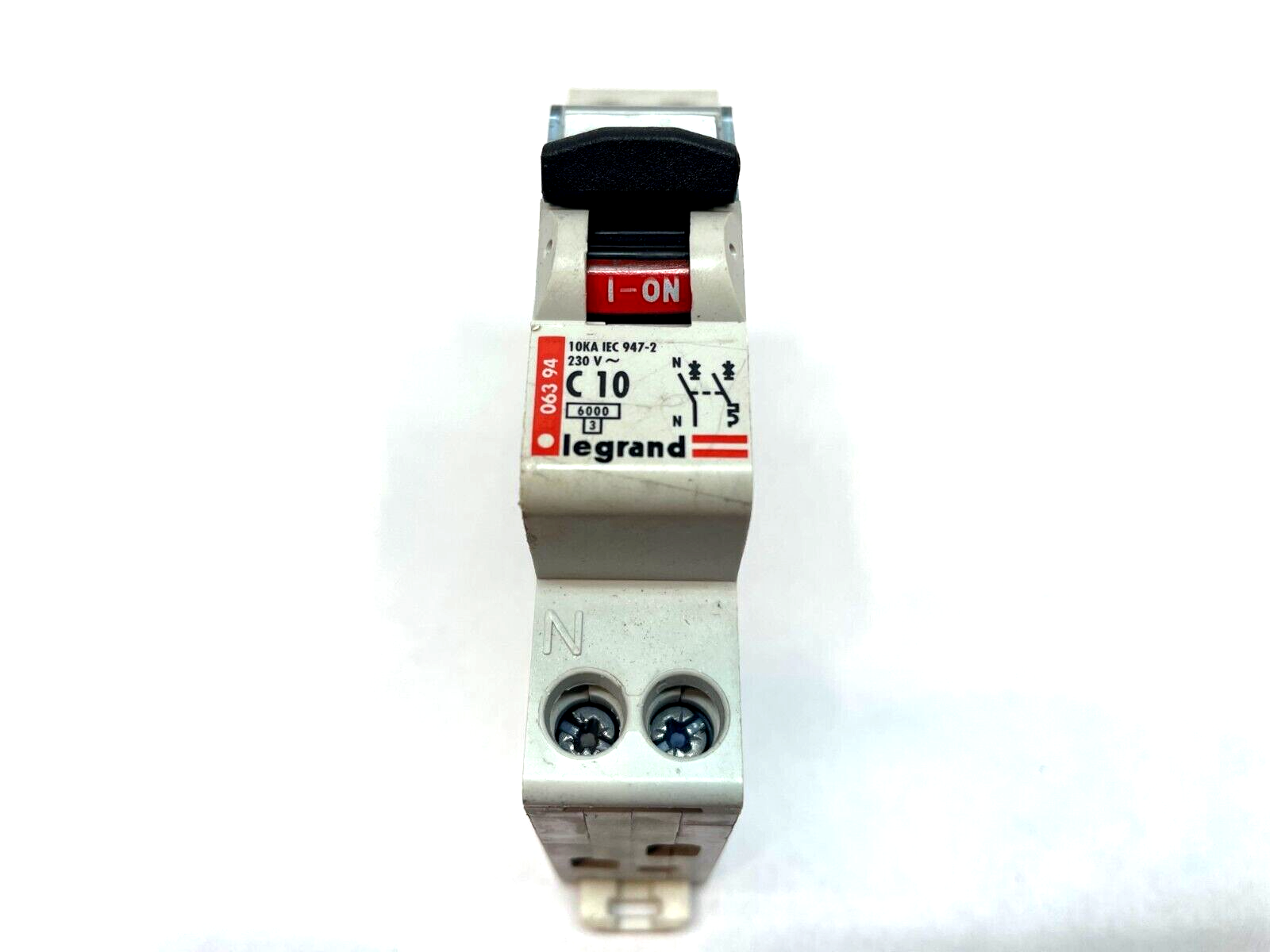 Legrand C10 10KA 230V Circuit Breaker, 063 94, 901063, C-10, 06394 - Maverick Industrial Sales