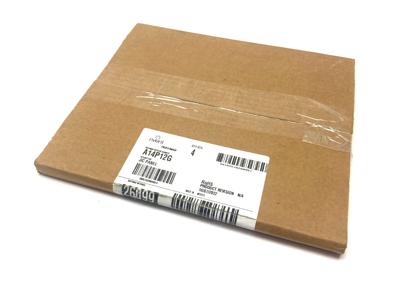Hoffman A14P12G Interior Enclosure JIC Panel 12.75" x 10.88" Steel PKG OF 4 - Maverick Industrial Sales