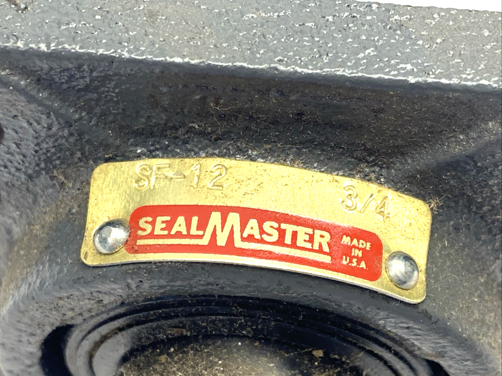 SF-12 | SealMaster Mounted Four Bolt Flange Ball Bearing, Cast Iron, 3/4" Bore - New – Open box - Maverick Industrial Sales
