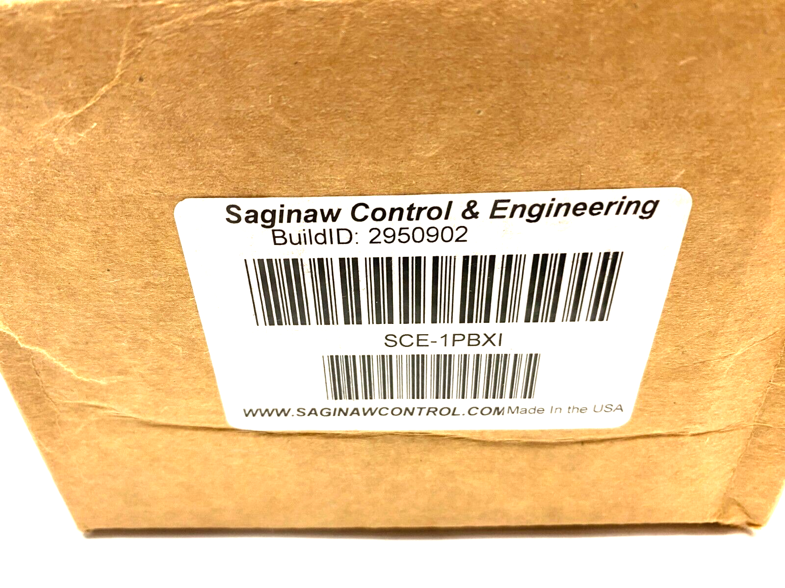 Saginaw Control & Engineering SCE-1PBXI Pushbutton Enclosure 4" x 4" White Steel - Maverick Industrial Sales