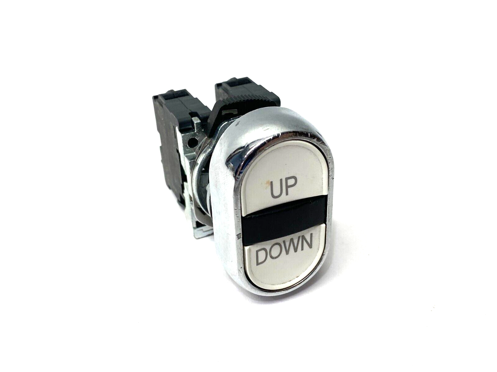 Allen Bradley 800FM-U2F1F1 Multi Operator 2-Position Push Button White, Up/Down - Maverick Industrial Sales
