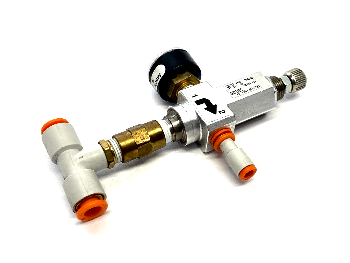 SMC ARJ310F-N01-07 Miniature Pneumatic Regulator Valve - Maverick Industrial Sales