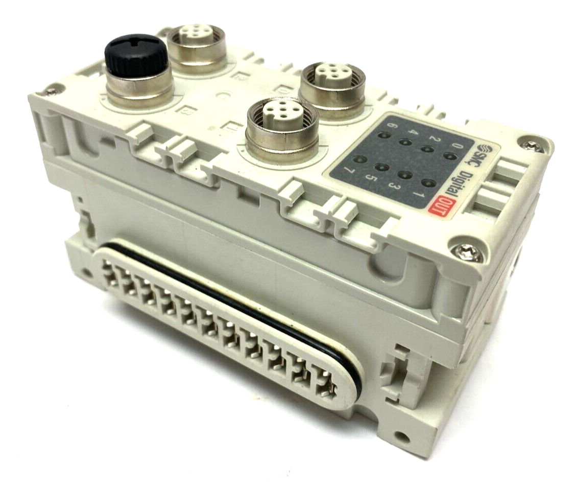 SMC EX600-DYPB Digital Output Module 8-Point PNP 4 x M12 24VDC - Maverick Industrial Sales
