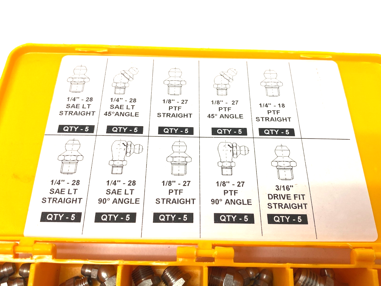 Westward 52PA22 Fractional Grease Fitting Kit 50 PCS - Maverick Industrial Sales