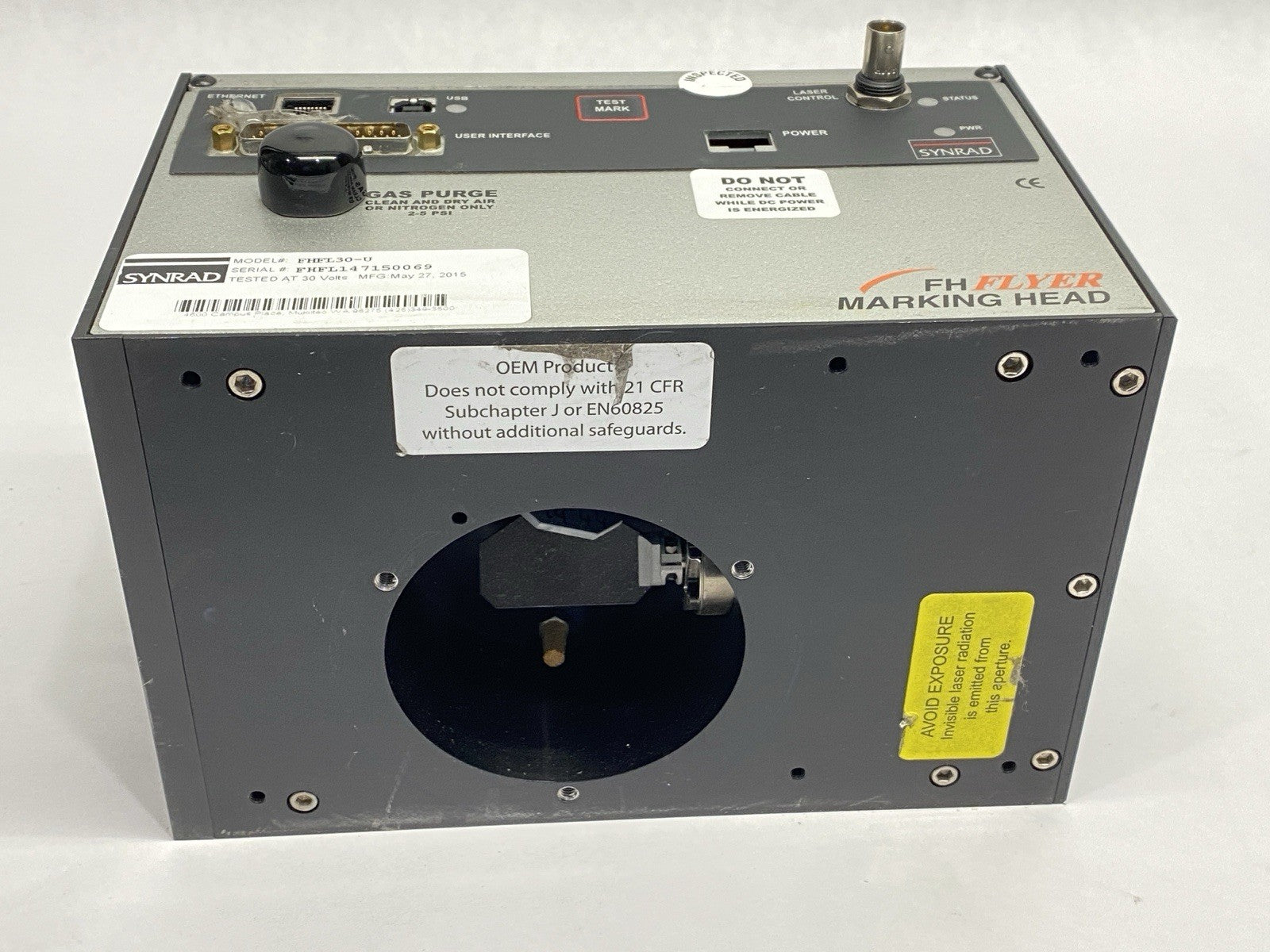 Novanta Synrad FHFL30-U FH Flyer 2-Way Scan Marking Head Laser Gauging System - Maverick Industrial Sales