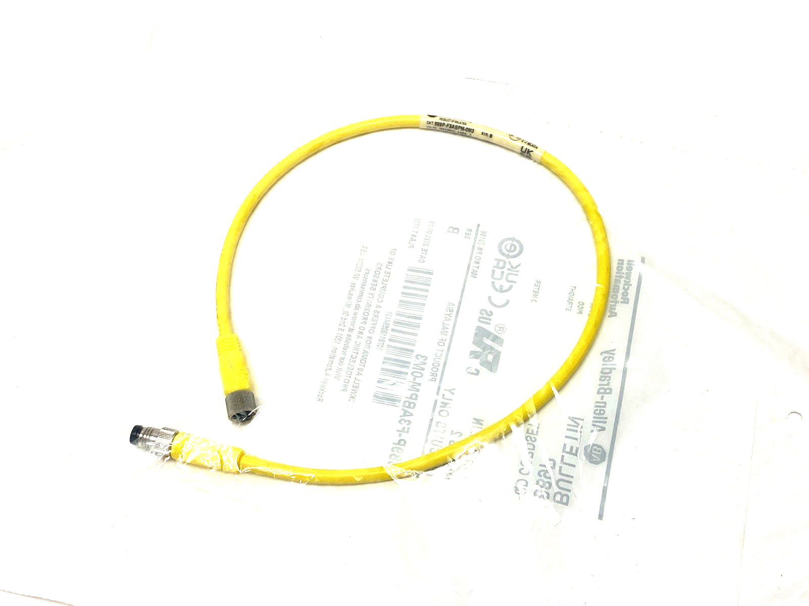 889P-F3ABPM-0M3 | Allen Bradley Ser. B Double Ended Pico Connection Cable 3-Pin - New - Maverick Industrial Sales