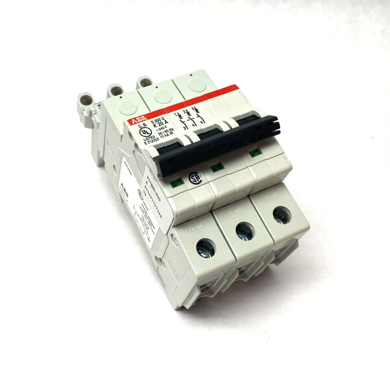 ABB PL703U-K20 Proline K-Curve Circuit Breaker 3-Pole 20A 240VAC E212323 - Maverick Industrial Sales