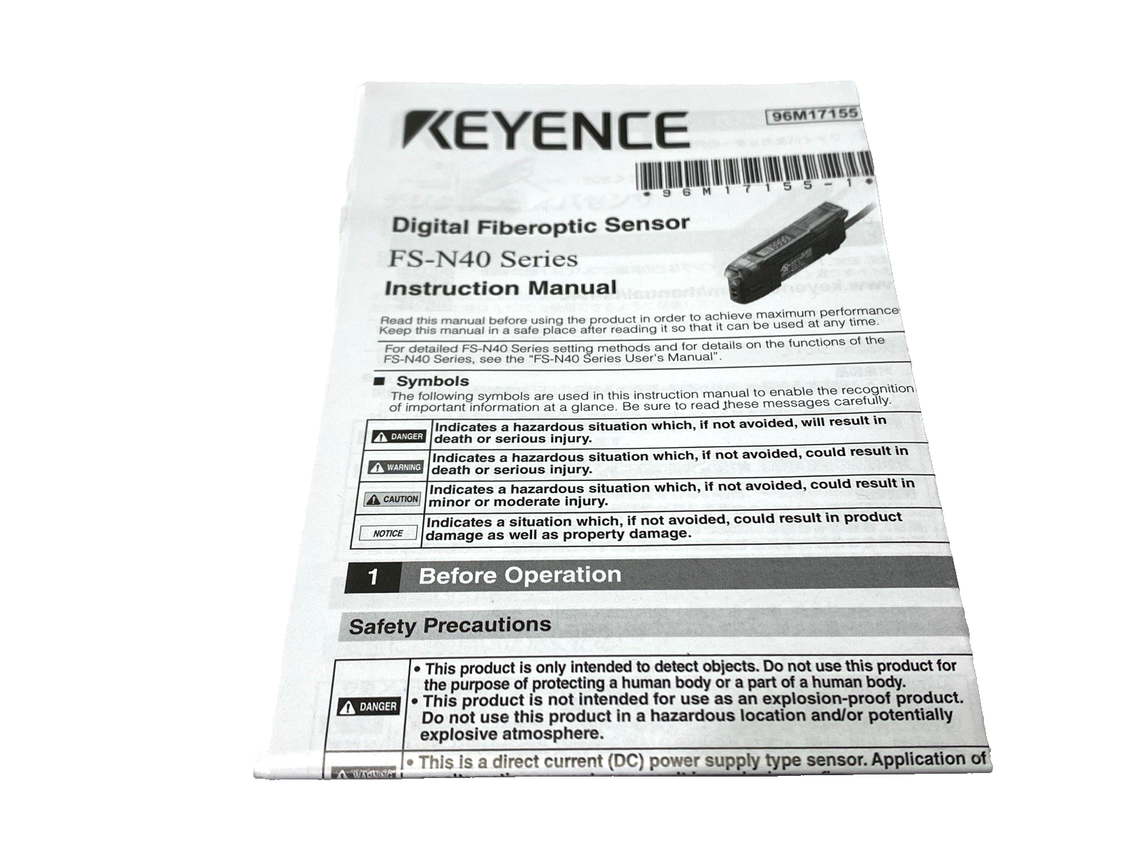 Keyence FS-N41N Fiber Thrubeam Sensor Amplifier - Maverick Industrial Sales