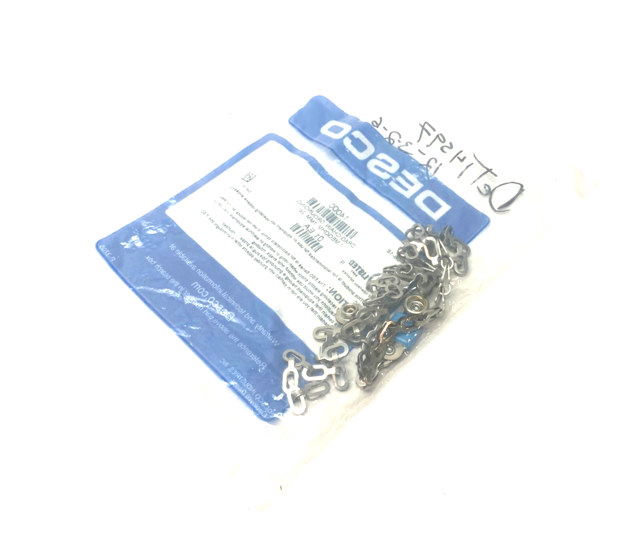 Desco 14000 Grounding Drag Chain 7mm 1 MEGOHM, 24" - Maverick Industrial Sales