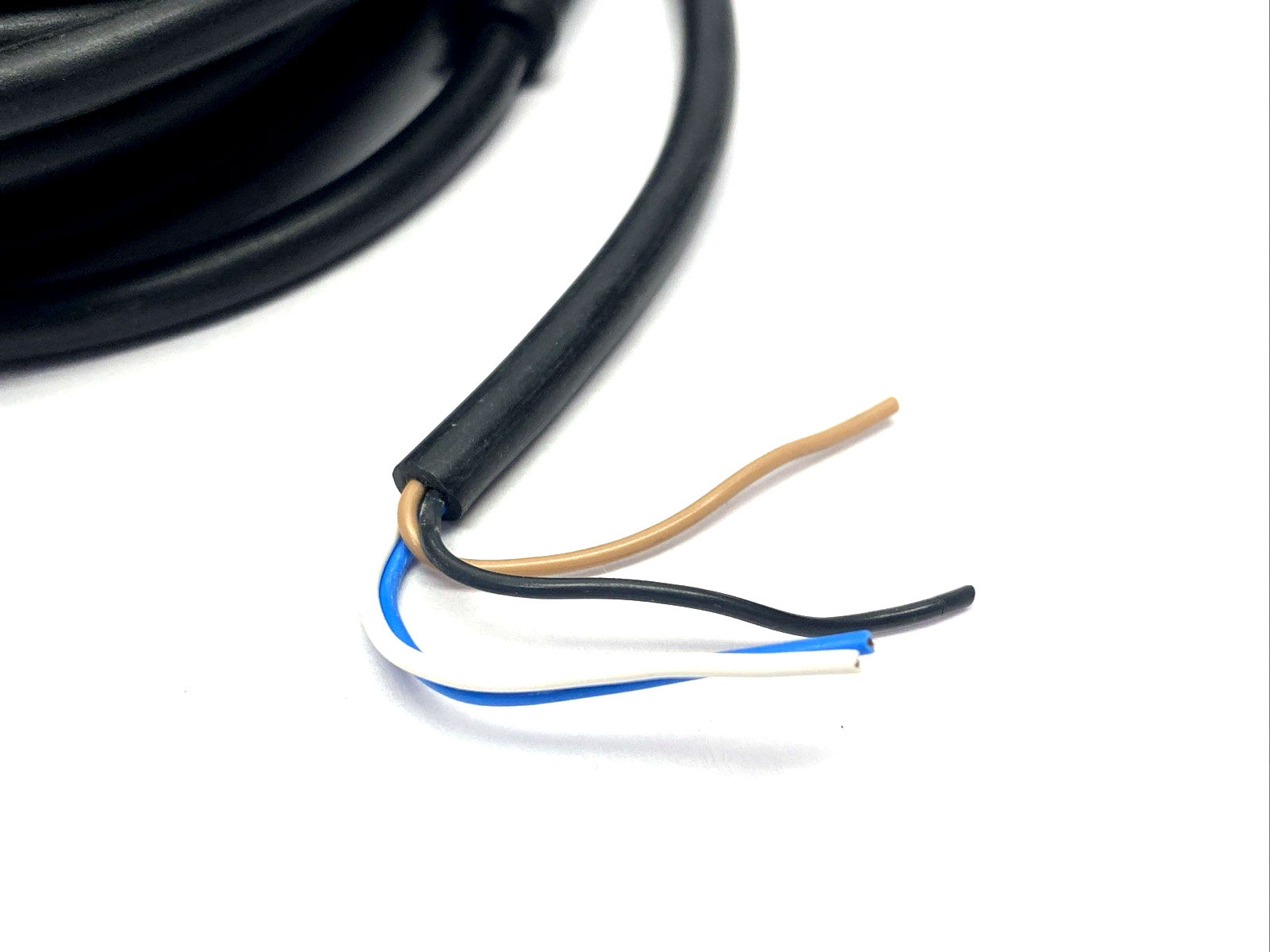 754E 705047 Cordset M12 4-Pin Straight PVC 4 x 0.34 QMM, Black 10m - Maverick Industrial Sales