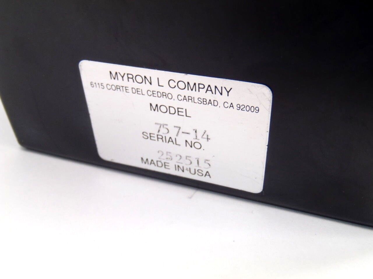 Myron L Company 757-14 Series 750 Conductivity Analog Monitor/Controller - Maverick Industrial Sales