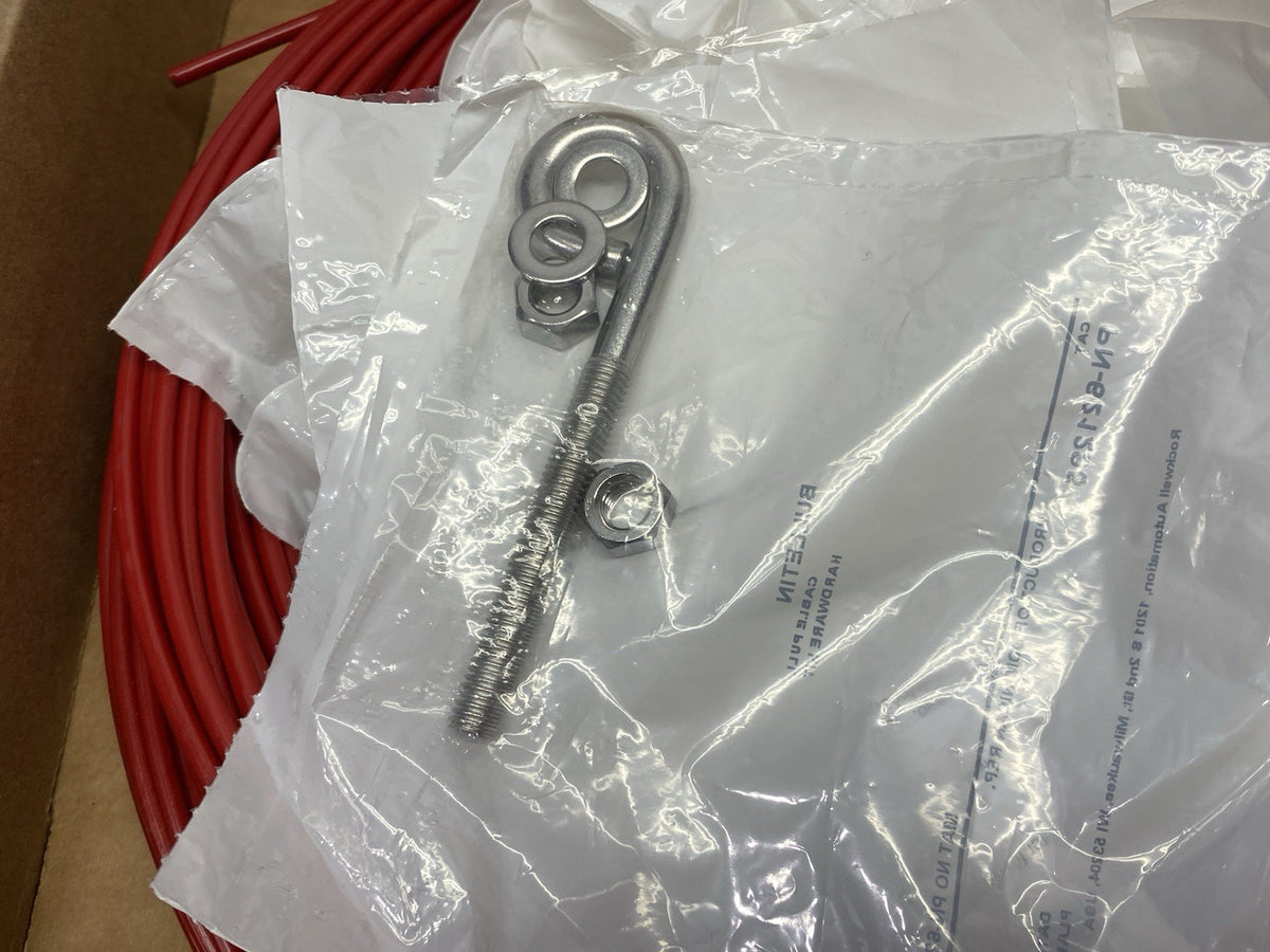 5320016 | Sick Wire Draw Mechanism Kit, NO ROPE TENSIONER, 50m ROPE, 22x EYEBOLTS - New – Open box - Maverick Industrial Sales