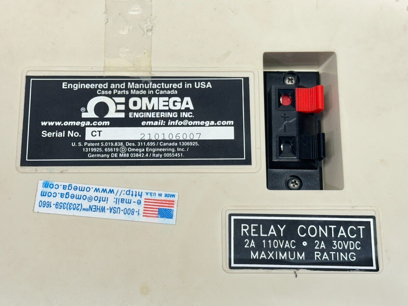 Omega CT Temperature & Humidity Chart Recorder - Maverick Industrial Sales