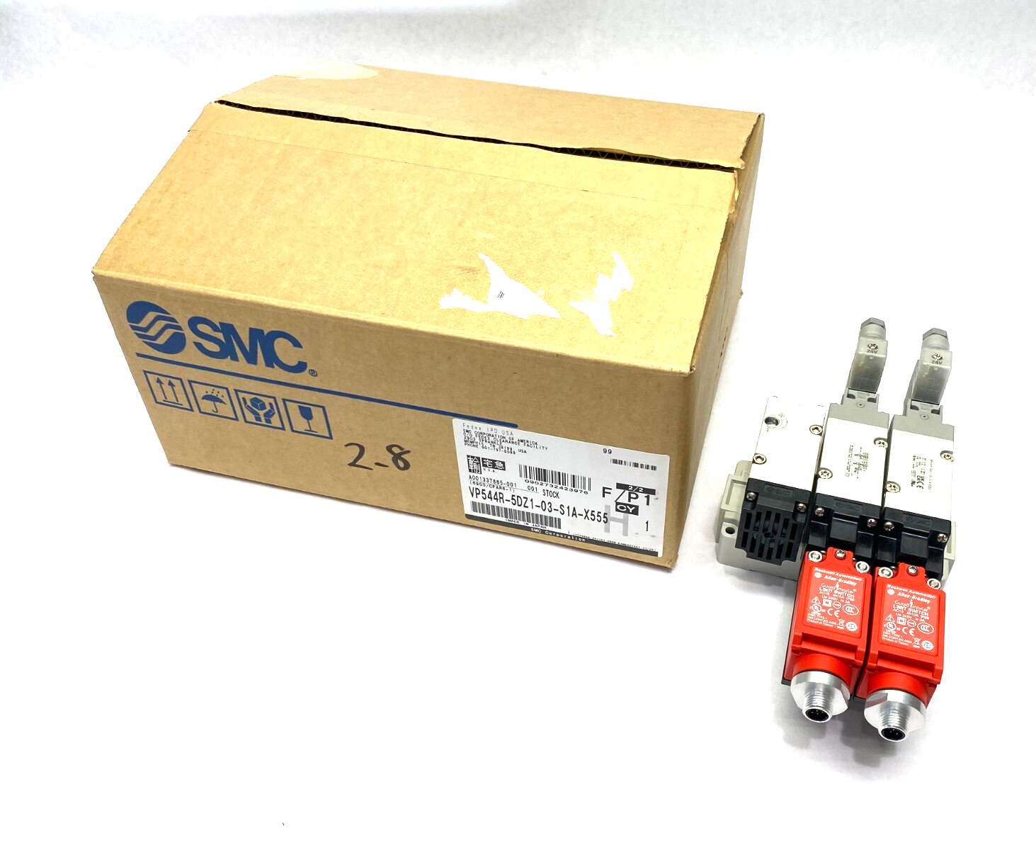 SMC VP544R-5DZ1-03-S1A-X555 Residual Pressure Release Valve 3-Port, 3/8" NPT - Maverick Industrial Sales