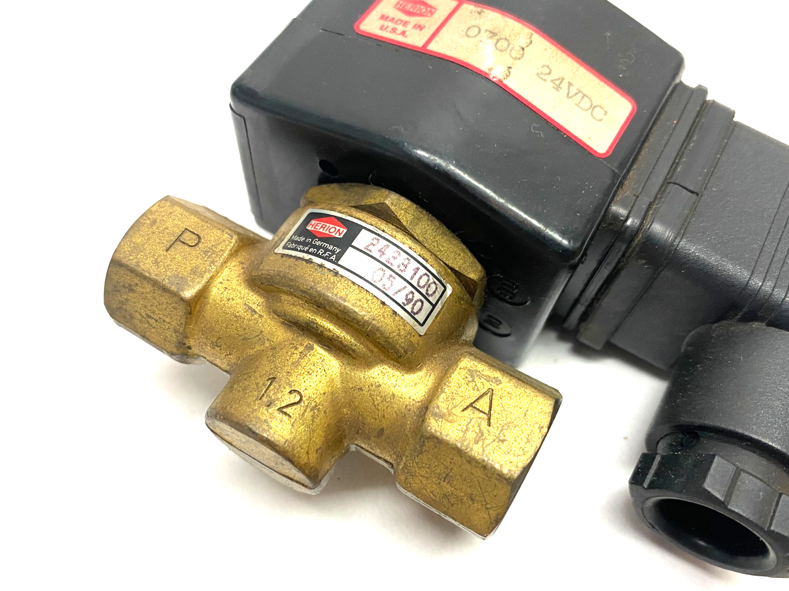 Herion 2428100 Solenoid Valve 3/2 24VDC, 0700 - Maverick Industrial Sales