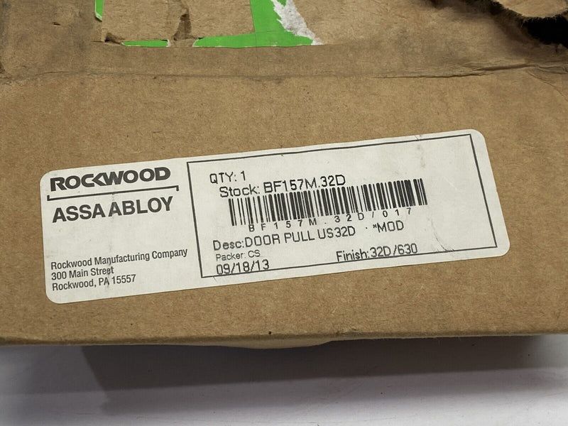 Rockwood Assa Abloy BF157M.32D Door Pull 90-Degree Offset SS - Maverick Industrial Sales