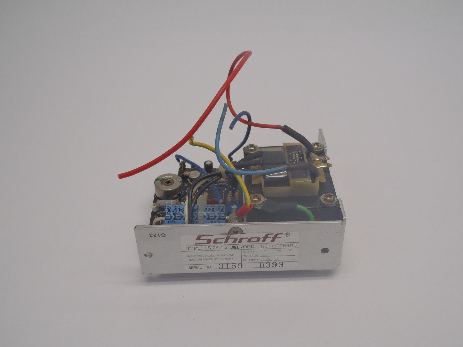 LS 24-1.2 | Schroff Power Supply 11008-613 110/220VAC 24V 1.2A - Used - Maverick Industrial Sales
