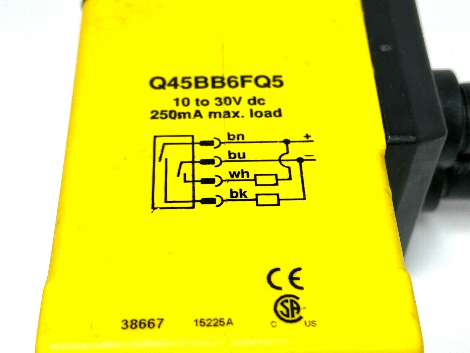 Banner Q45BB6FQ5 Rugged Fiber Optic Amplifier 10-30VDC 250mA 38667 NPN PNP - Maverick Industrial Sales