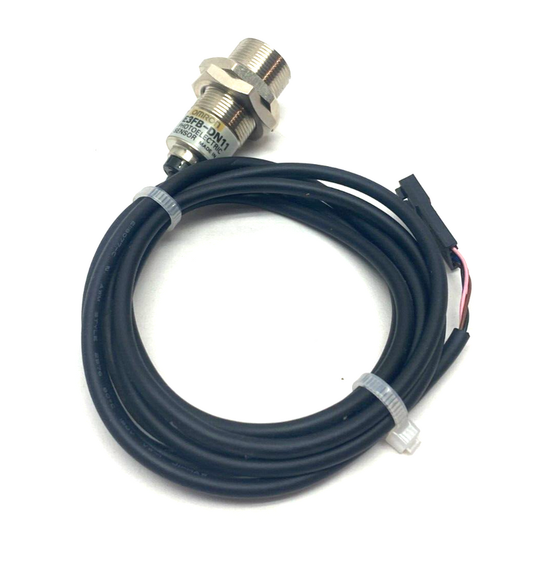 Omron E3FB-DN11 Photoelectric Sensor 100mm Sensing Distance 500µs - Maverick Industrial Sales