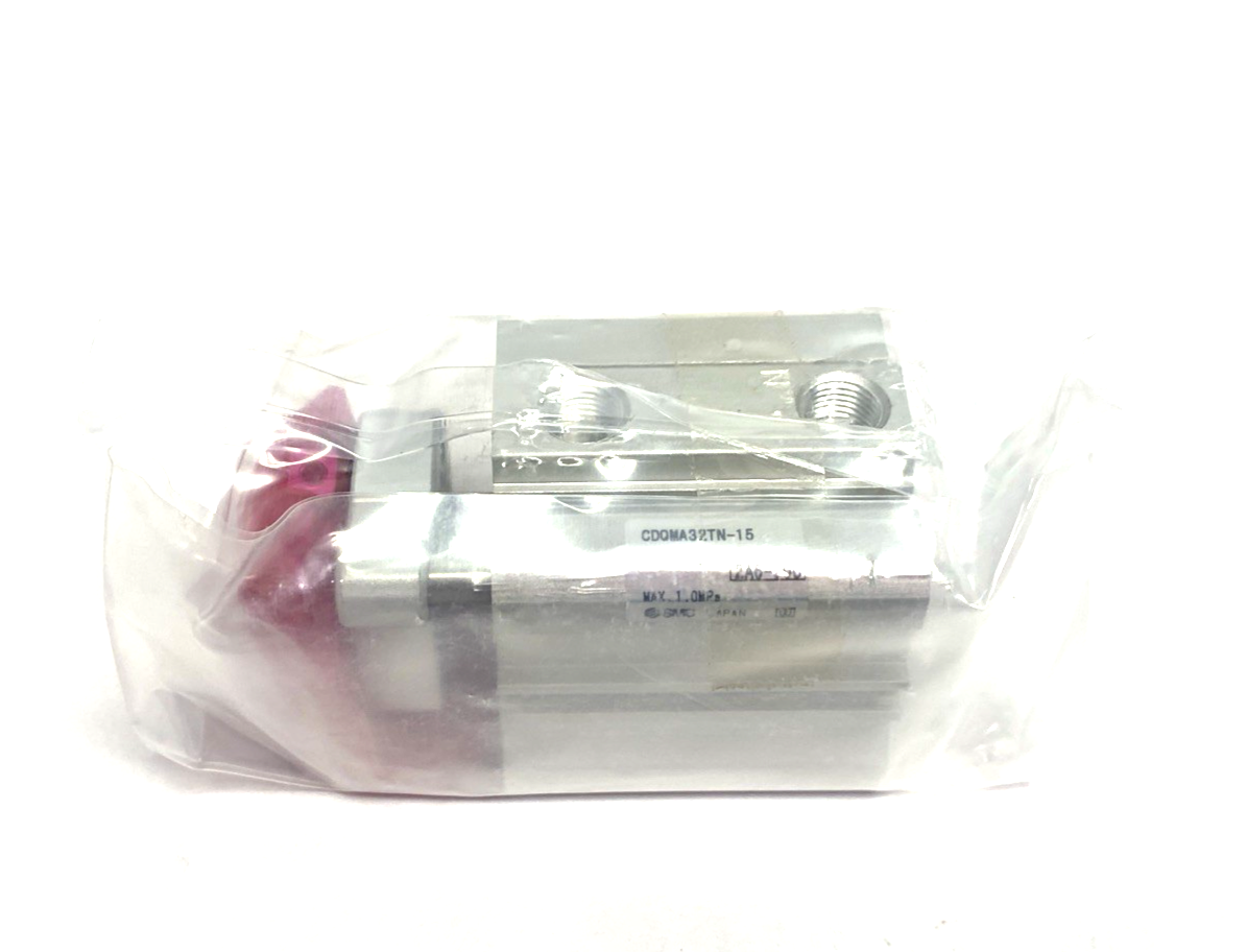 SMC CDQMA32TN-15 Compact Guide Rod Cylinder, Auto Switch-Mountable - Maverick Industrial Sales