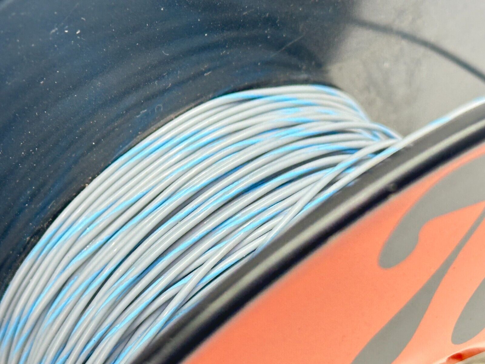 Pyttronic Industries P2106-8/6 Hook-Up Wire Type E 24 AWG Grey/Blue 1lb Spool - Maverick Industrial Sales