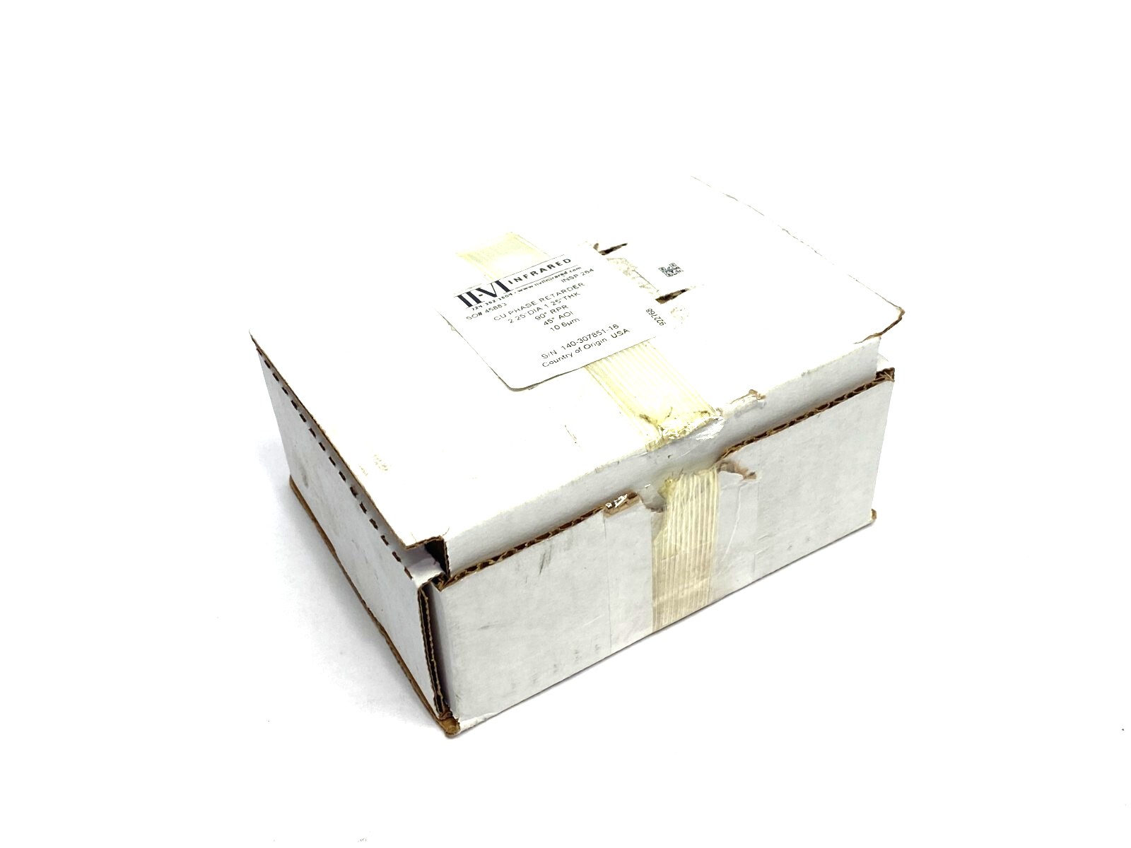 II-VI Infrared 922768 CU Phase Retarder 2.25" Dia. 1.25" Thick 90° RPR, 45° AOI - Maverick Industrial Sales