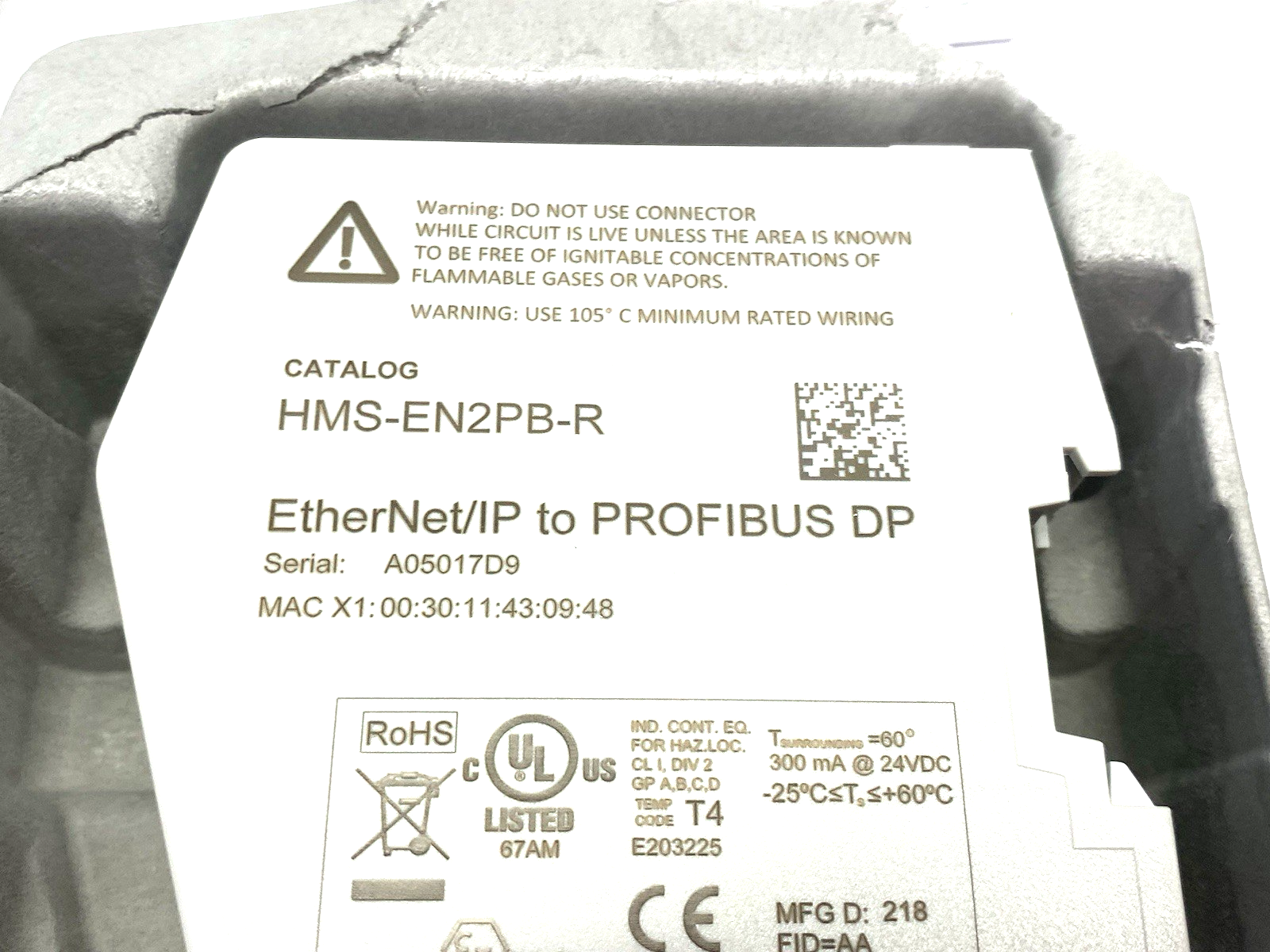 HMS-EN2PB-R | HMS Networks Anybus EtherNet/IP to PROFIBUS Linking Device Kit - New – Open box - Maverick Industrial Sales