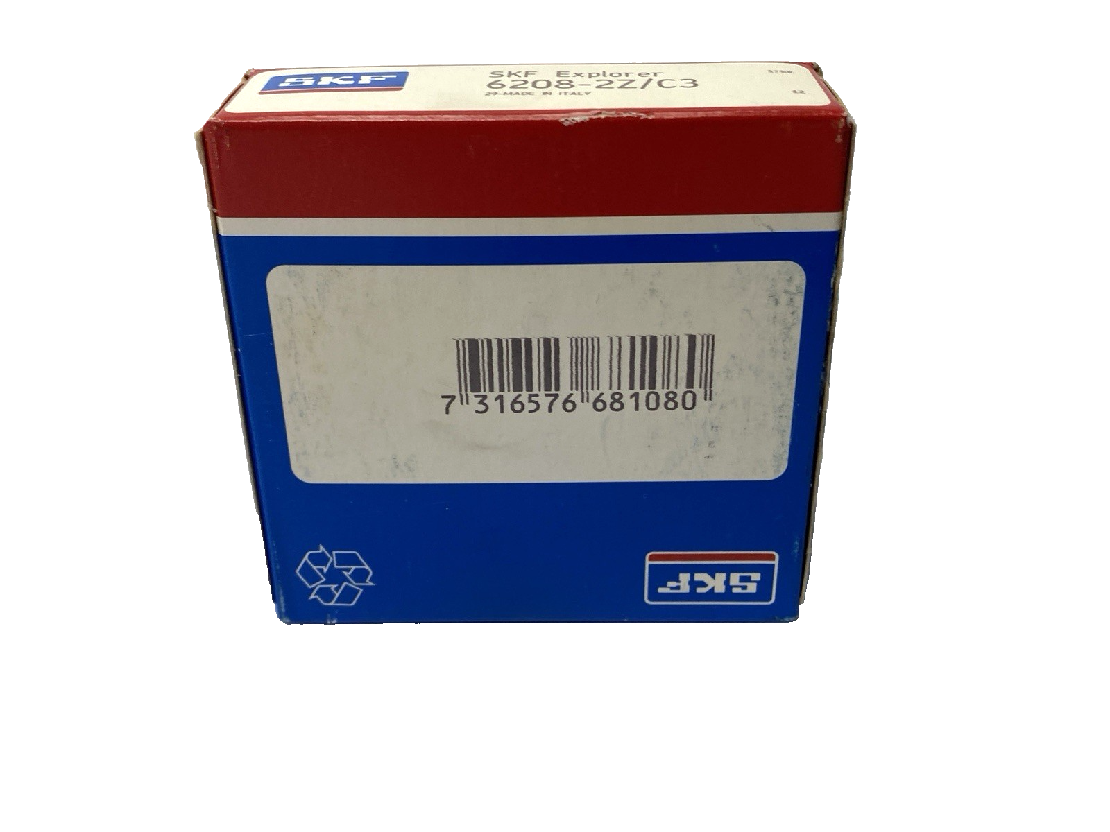 6208-2Z/C3 | SKF Deep Groove Ball Bearing 40mm Bore 18mm Width 80mm OD - New - Maverick Industrial Sales