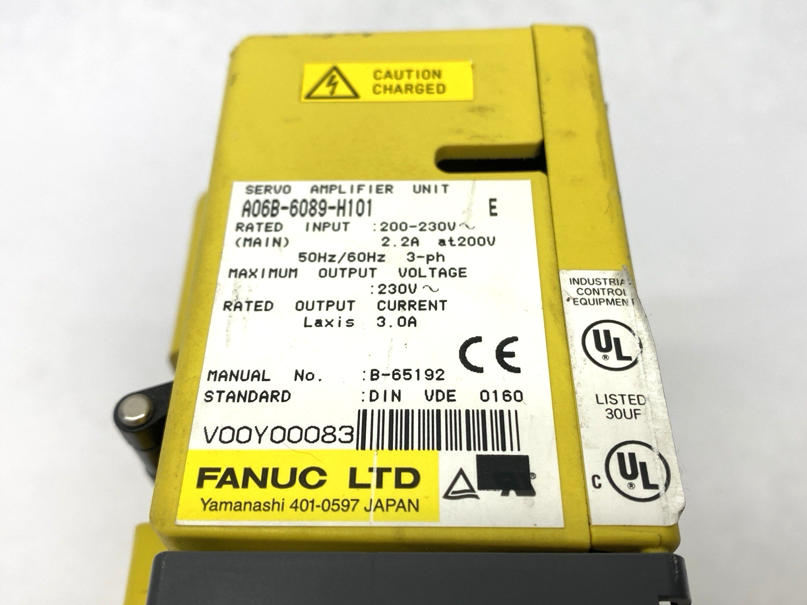 Fanuc A06B-6089-H101 E AC Servo Amplifier Unit 3PH 230V 3A - Maverick Industrial Sales