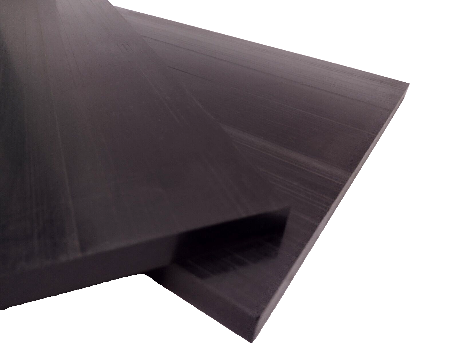Copolymer Acetal Black Plastic Sheet 0.5 In x 10.5 x 18.5 , LOT OF 2 PCS - Maverick Industrial Sales
