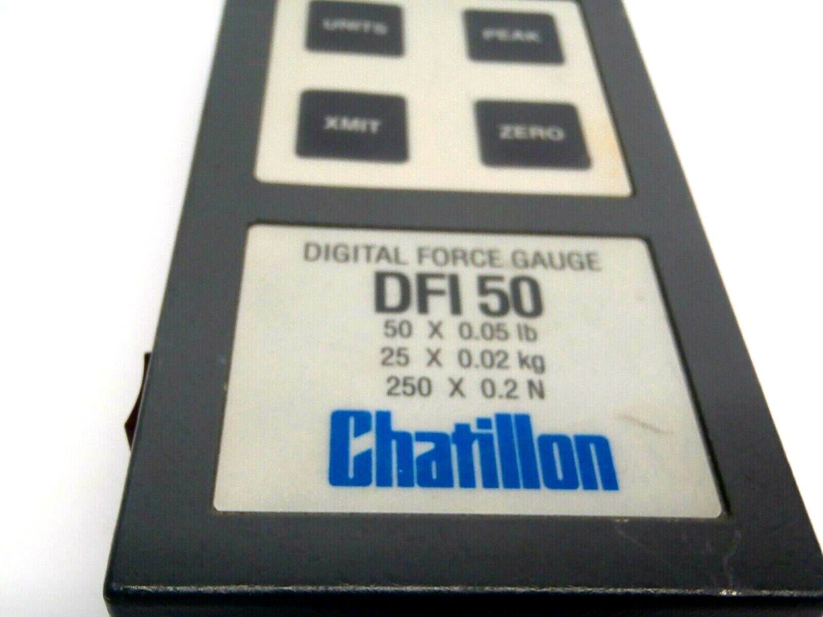 Chatillon DFI 50 Digital Force Gauge 50 x 0.05 Lb 25 x 0.02 kg 250 x 0.2 N - Maverick Industrial Sales