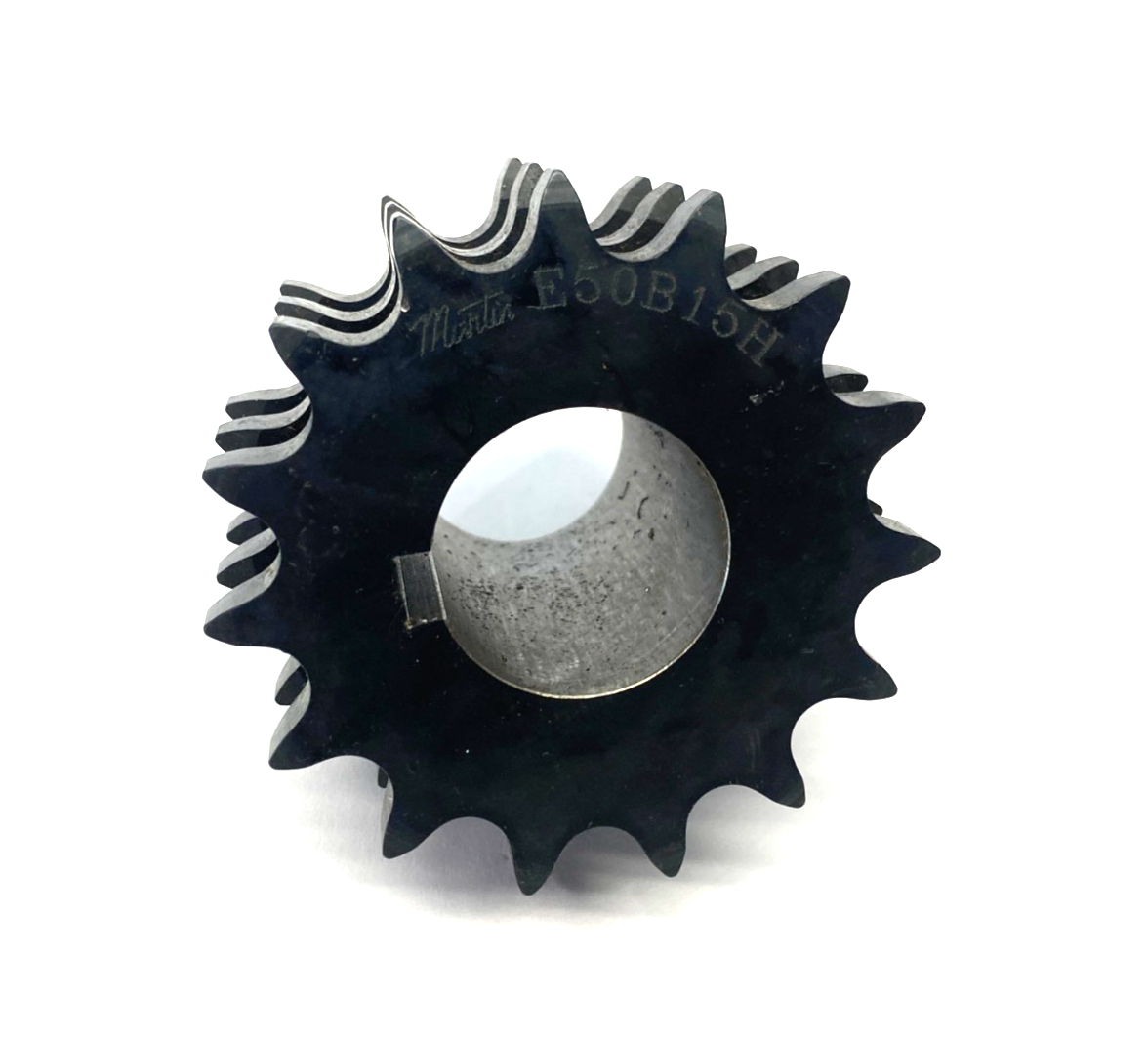 Martin E50B15H Triple Row Roller Chain Sprocket 1-5/16" Bore w/ Keyway - Maverick Industrial Sales