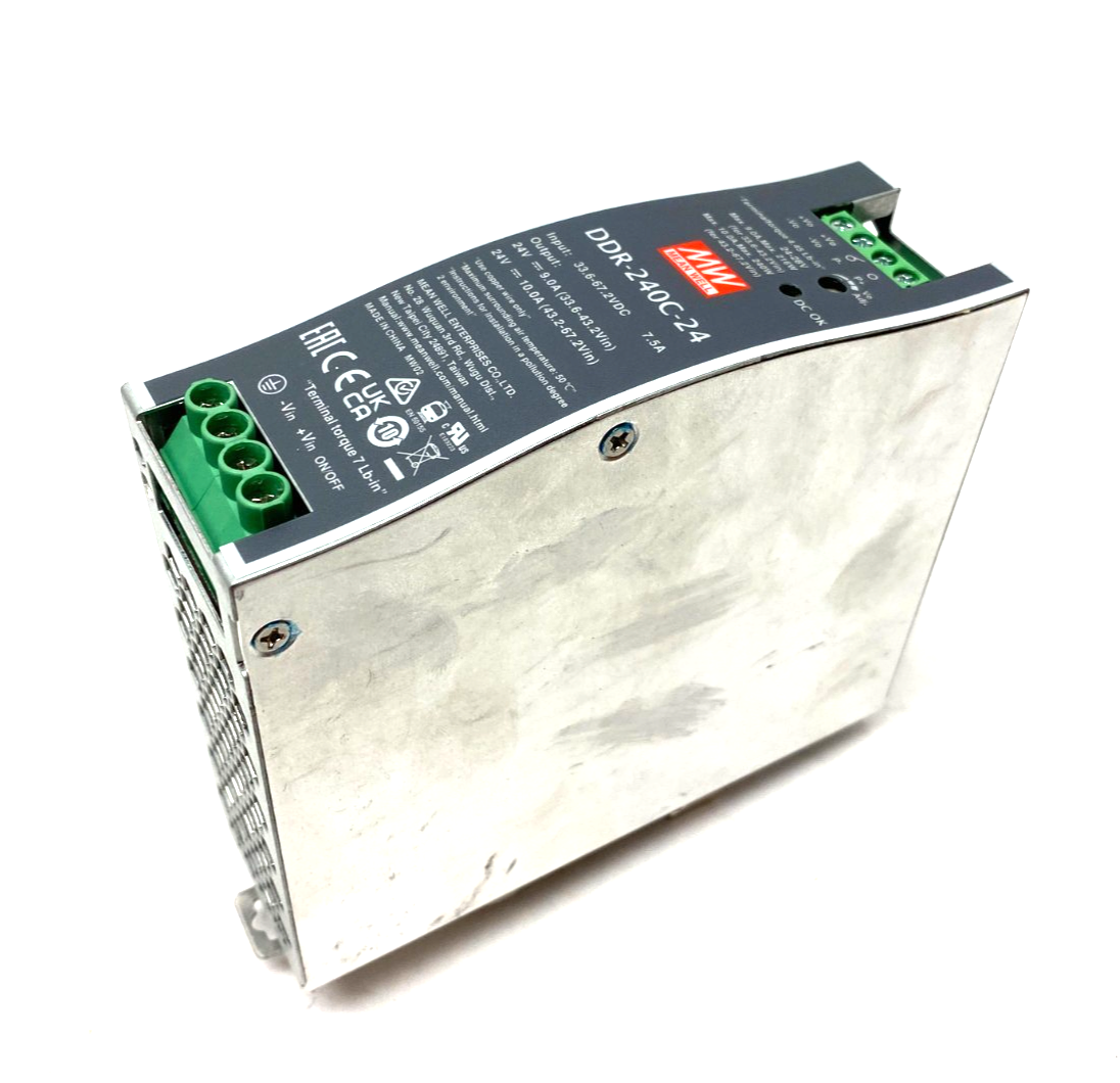 Meanwell DDR-240C-24 DC-DC Converter, DIN Rail Mount - Maverick Industrial Sales