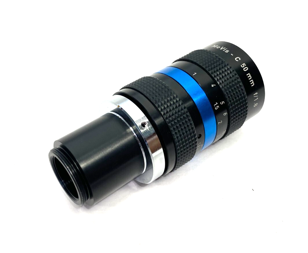 Linos MeVis C-Mount Adjustable Focus Lens 50mm f/1.8 - Maverick Industrial Sales